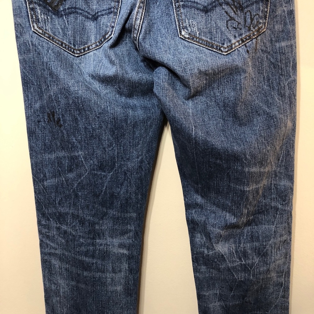 American Eagle Embroidered Patch Jeans - image 7